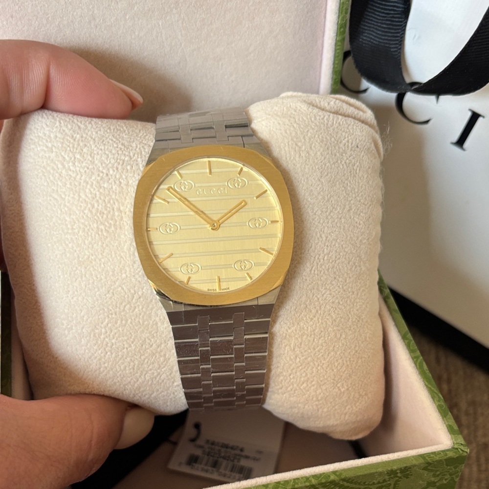Gucci Men's Two-Tone Gold and Silver Watch